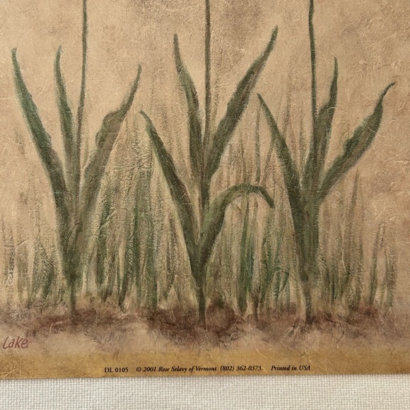 VTG Debra Lake Pink Blossoms Floral 8 x 10 Artist Print in Wood Gold Frame. - Picture 7 of 11